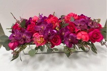 peony reflection  centerpiece