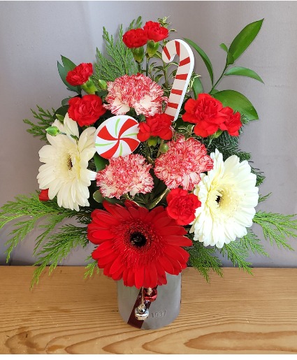Peppermint Dreams Vase Arrangement