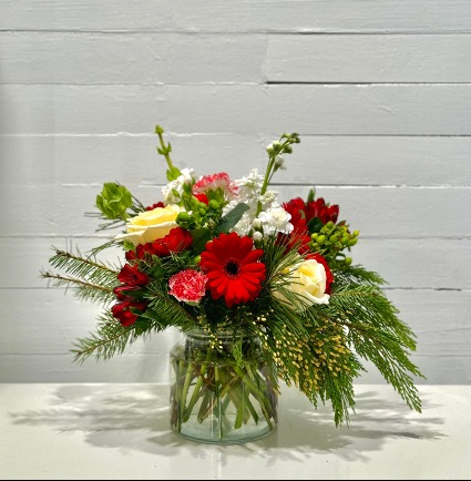 Peppermint Swirl Fresh Arrangement