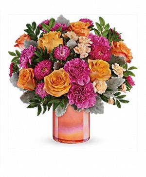 Perfect just peachy bouquet  