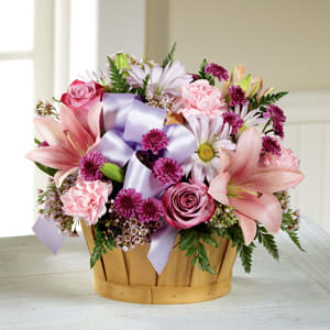 Thinking Of You- Basket Arrangement  in Derby, CT | THE PETAL PUSHER FLORIST