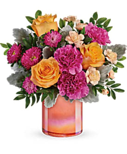 T20E300 Perfect Spring Peach Keepsake Vase