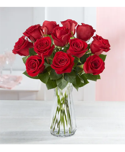 PERFECTLY DOZEN RED ROSES ARRANGEMENT 