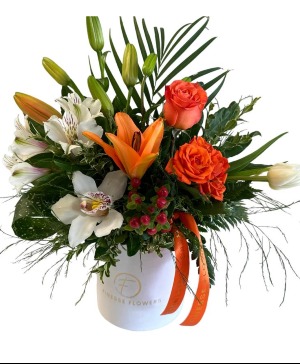  Orange Paradise Vase Arrangement