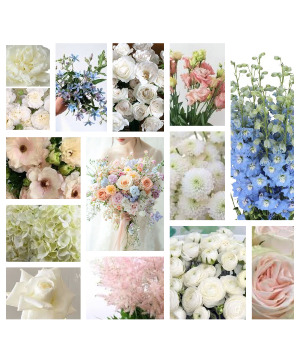 Perfectly Pastel Premium Wedding Flowers Modern pastel flowers airy, organic, and natural.