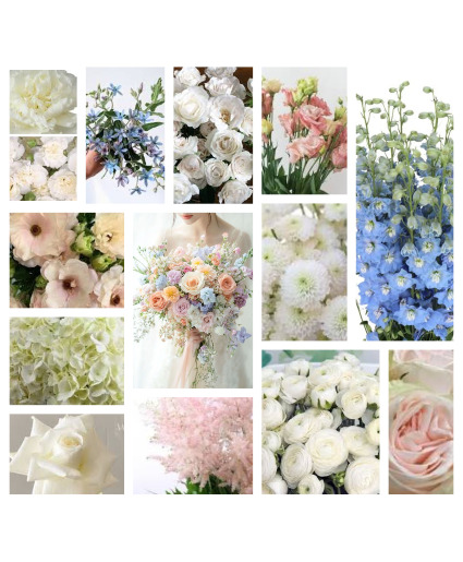 Perfectly Pastel Premium Wedding Flowers Modern pastel flowers airy, organic, and natural.