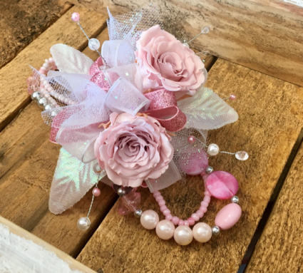 Petal Pink  Forever Rose Corsage 