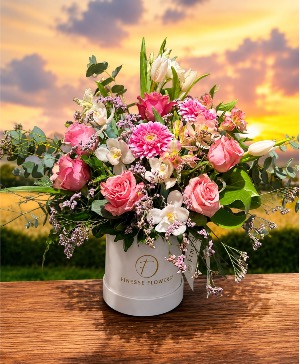 Petals of Paradise Velvet Box Arrangement