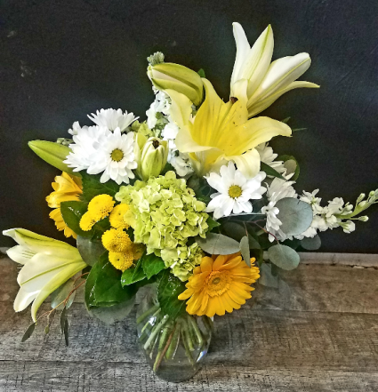 Petals & Vines Feels Like Spring Vased arrangement