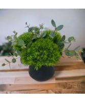 Petite & Chic All Green Vase Arrangement