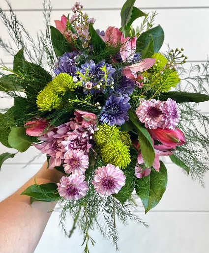 Petite Analogous Colorful Prom Bouquet