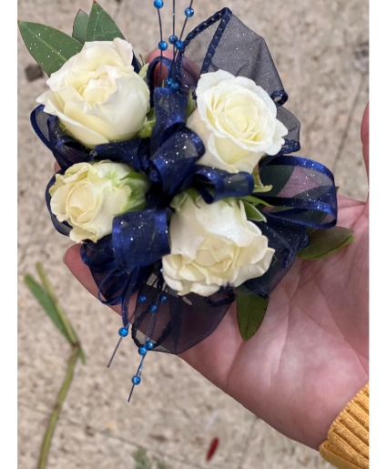 Petite Navy Corsage   