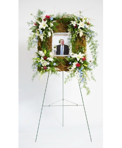 Photo Remembrance Arrangement Photo Spray