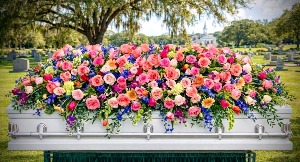 Picasso elegance casket spray 