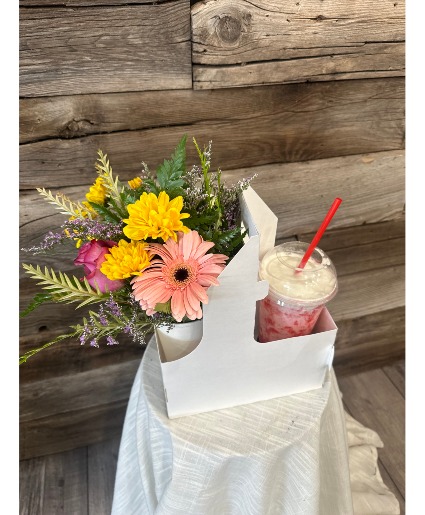 Pick-Me-UP Flowers and Drink