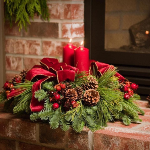 Pine Christmas Centerpiece 