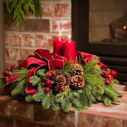 Pine Christmas Centerpiece 