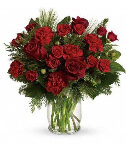 Pining for you Romantic Winter Vase Arrangement