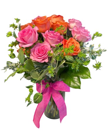 Pink and Orange Roses  in Jacksboro, TX | AMBROSE FLORAL DESIGNS