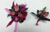 PINK AND PURPLE COMBO PROM MIX PROM FLOWERS