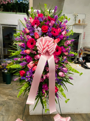 Pink and purple flowers  I will love you forever