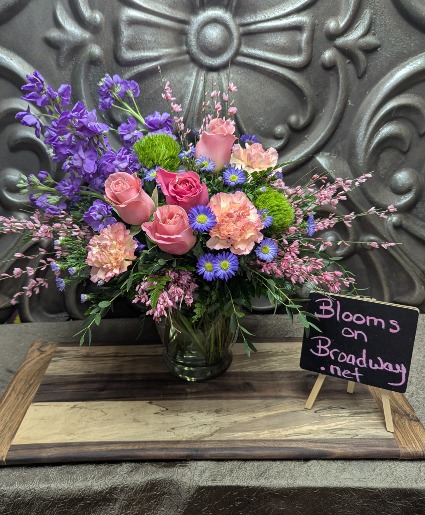 Pink and purple paradise  Vase arrangement 