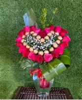 Pink and red heart  