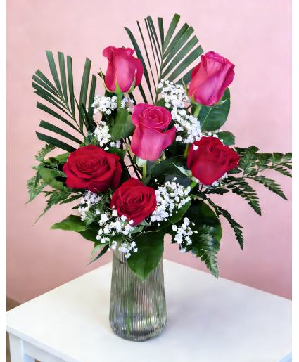 Pink and Red Roses 