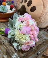 Pink and white bouquet  