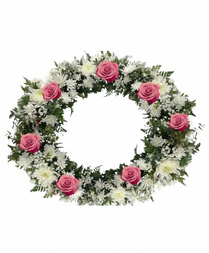 Pink and White Grace wreath  Wreath