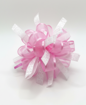 Pink and White Wrist Corsage 