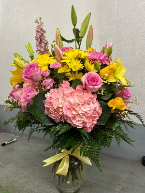 PINK AND YELLOW  Arrangement