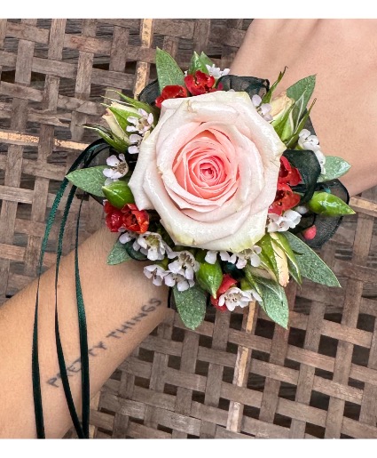 Pink Autumn Corsage