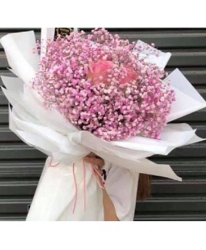 Pink Baby Breath Bouquet  