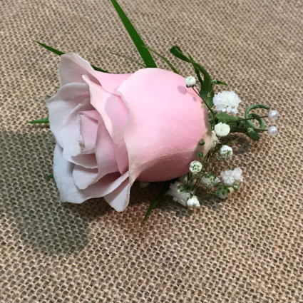 Pink Boutonniere 