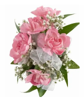 Pink Carnation wrist Corsage 