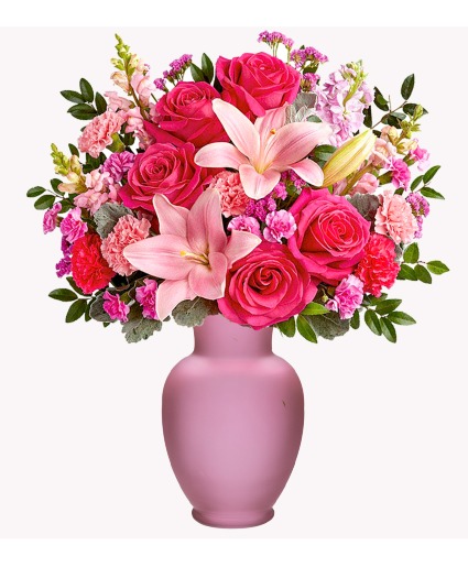 Pink Celebration For Mom  Floral Arrangement