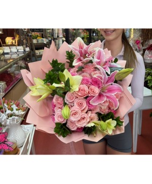 Pink Crush Wrapped Bouquet