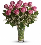 DOZEN PINK ROSES 