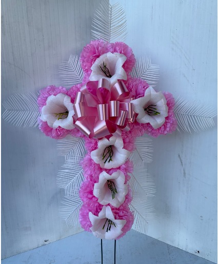PINK EASTER LILY CROSS IN STORE PRICE 