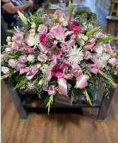 Pink Elegance Spray Casket Spray