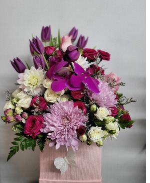 Pink floral box Any occasion 