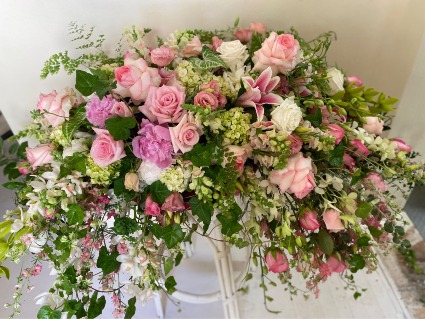 Pink Casket Cover