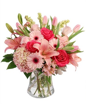 pink garden love  valentines 