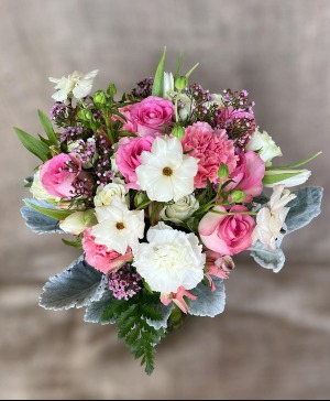 Pink Garden Vase Arrangement