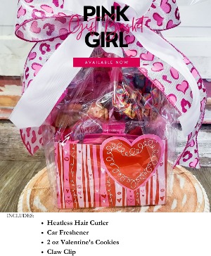 PINK GIRL GIFT BASKET