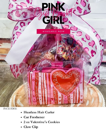 PINK GIRL GIFT BASKET