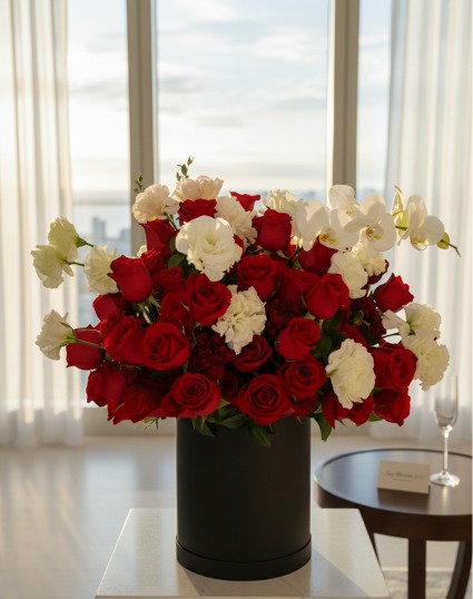 Red & White Flowers – Special Valentine's Day  Red and white Flowers - Valentines day