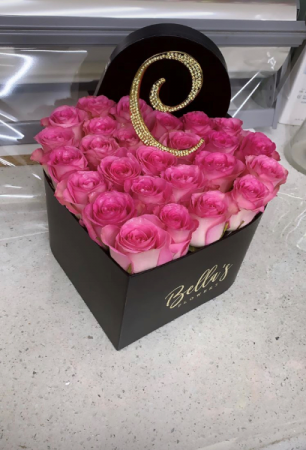  Heart Box with Initial Initial Monogram Included