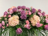 Pink & Lavender Serenity casket Spray 